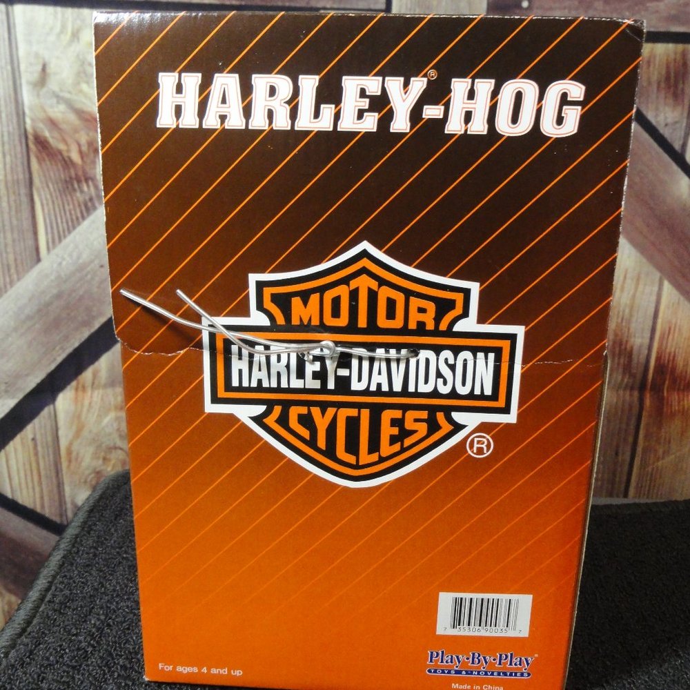 Harley Davidson HOG plush Overall Biker Hog~w/box~NOS~man cave must have - Picture 4 of 4